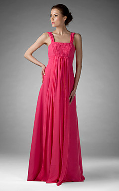 ADENA - Vestido de Fiesta de boda o de Dama de honor de Gasa