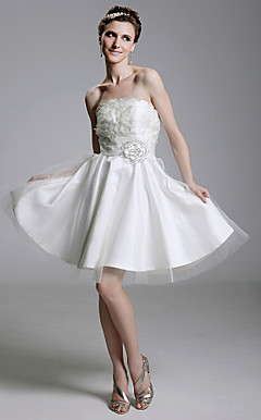 PERMINE - Vestido de Noiva em Organza e Cetim