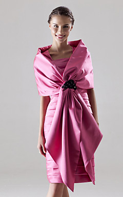 KALIKA - Kleid für Hochzeitsfeier und Brautjungfer aus Satin mit Bolerojäckchen