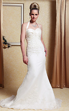 MINTHA - Vestido de Noiva em Organza e Cetim