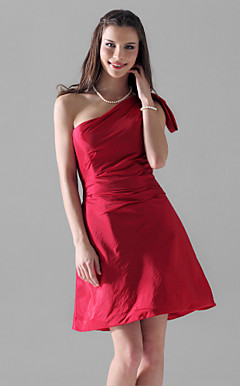 INDRANI - Vestido de Fiesta de boda o de Cóctel de Tafetán