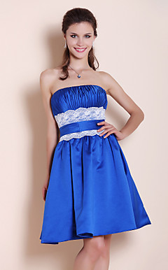 XYLIA - Kleid für Brautjungfer aus Satin und Spitze