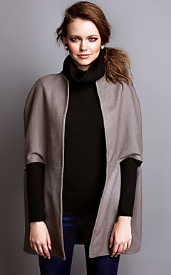 TS Sleek Wool Blend Cape