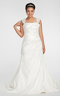 WINONA - Abito da Sposa in Chiffon (Taglia Forte)