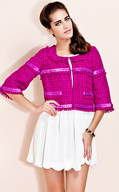 TS Sequin Details Half Sleeve Jacket