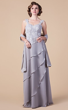 VESPERA - Moeder Van De Bruidjurk van Chiffon en Kant met Bolero
