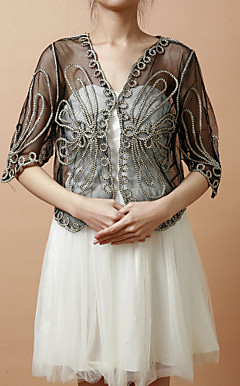 Halvparten Sleeve Tulle Evening / Casual Wrap / Jacket (Flere farger)