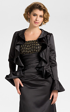 Met lange mouwen satijn avond / bruiloft wrap / Jacket (meer kleuren)