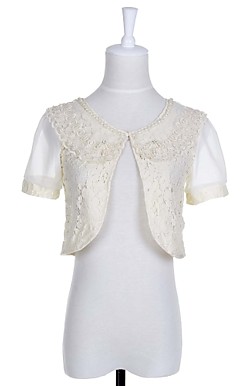 Bela Chiffon / Lace Evening / wrap / Jacket (mais cores) Casual