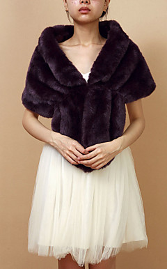 Niza Faux Fur noche / mantón Casual