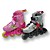  Interfun Rollerblade Youth Adjustable In Line Skates Shoes Size US 2-3.5/EU 29-32(PF127.1)