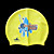  yingfa gorras de natación de silicona de color amarillo (pj008)