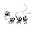  Fashion Cubic Zirconia Sets (Pendant, Ring and Earring) - CZ Jewelry Sets SYX-0243 Peridot (SZY113)