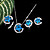  Platinum Cubic Zirconia Star Jewelry Set - CZ Jewelry Set 80820-06 (SZY422)