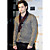  V-neck Long Sleeves Cardigan Men's Sweater (GX0022)