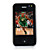  k990 card + dual dual quad band fotocamera java tv a schermo piatto, telefono cellulare touch nero (2GB TF card) (szmc0078)