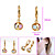 Beautiful 18K Gold Plated CZ Cubic Zirconia Earrings (0292-EYX2-0035)
