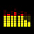  lyd og musik aktiveres el visualizer VU-spektrum danser t-shirt (4 * aaa)
