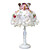  Peony Pearl Swag Lace Table Lamp(0836-MQY-848)