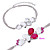  platine comme bracelet cz zircon cubique (0292-d1e1383-A119)