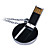 4GB Dark Crystal Style USB Flash Drive Necklace (Black)