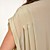  RUNWAY Silk Short Sleeves Pleated V Neckline Women's Dresses(1802BC112-0736)