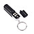  Mini LCD Flashlight-Style Digital Projection Keychain Clock-black(2*LR44)