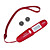  Infrared Digital Thermometer Pen with Laser Sight-Red(2*357A)