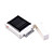  solaire 500mAh batterie externe rechargeable pour tous les iPod / iPhone 2G/3G (blanc)