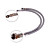  2 tuyaux flexibles en acier inoxydable robinet d'eau (0913-5d76)