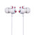  Cute Bear Stereo Earphones (White)