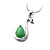  hermosa plata de ley 925 con el platino decoración colgante plateado jade (0801 a 10,928)