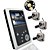 2,5 inch TFT LCD 2,4 GHz draadloze babyfoon dvr kit met kleine camera