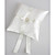  Wedding Ring Pillow In Ivory Satin With Pearl