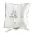  Wedding Ring Pillow In Ivory Satin With Pearl