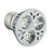  e27 3w de 3 LED blanco frío 270lumen luz 7000k Bombilla (85-265v)