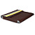  Stylish Protective PU Case for Apple iPad (Brown + Yellow)