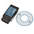  OBDII Bluetooth Car Diagnostic Cable - Black + Blue (DC 12V)