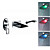  LED Waterfall Tub Faucet with Pull-out Hand Shower (Wall Mount)