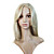  Capless lange blonde glatte Haare synthetische Perücke (0988-ns039)