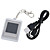  1.5 LCD «numérique rechargeable USB trousseau cadre photo avec mémoire 8m pour 140 photos (argent)