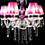  Iron Chrome 6-light K9 Crystal Chandelier With Lamp Shade (0835-AD88119)