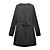  Fashion Idols Style / Double-breasted Long Sleeves Round Neckline Coat / Women's Coats (FF-E-BL0857021)