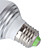  e27 1W RGB luz a control remoto bola bombilla LED (110-240v)