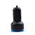  KFZ-Ladegerät für iphone 2/ipad/iphone/ipod/usb powered Gadgets - Dual USB Port (schwarz)