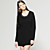  ts perline in vita scollo tondo maniche lunghe vestito largo / donne vestiti