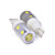  t10 6 +1 w 12v coche blanco bombilla de luz (pack de 2)