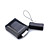  Portable Solar Powered Keychain External Rechargeable Battery Pack for iPhone 4/3GS/3G (Black)