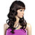  Capless Long High Quality Synthetic Dark Brown Curly Hair Wig