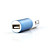  2-In-1 Car Charger + Data Cable for Apple iPad/iPhone/iPod (Blue)